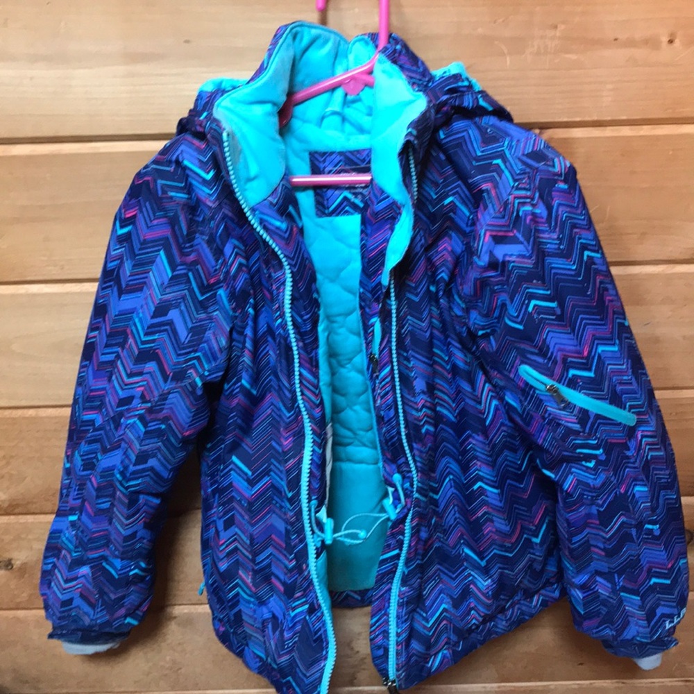 LL Bean girls winter coat nice condition